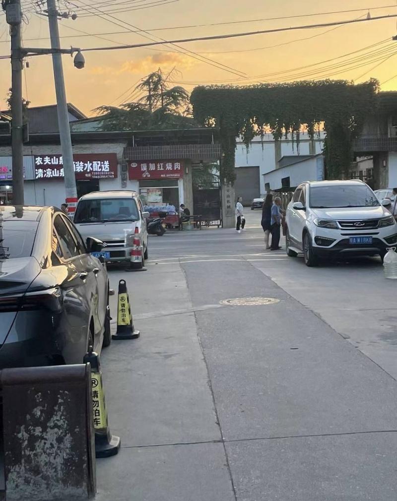 到了比亚迪环岛右转进村子，名字